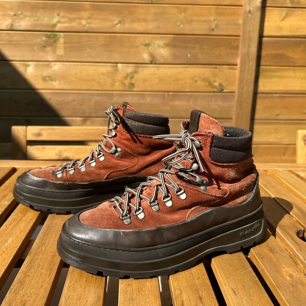 Gant Brown Hiking Boots size 44 (10.5 US) Arabian Spice suede and nylon